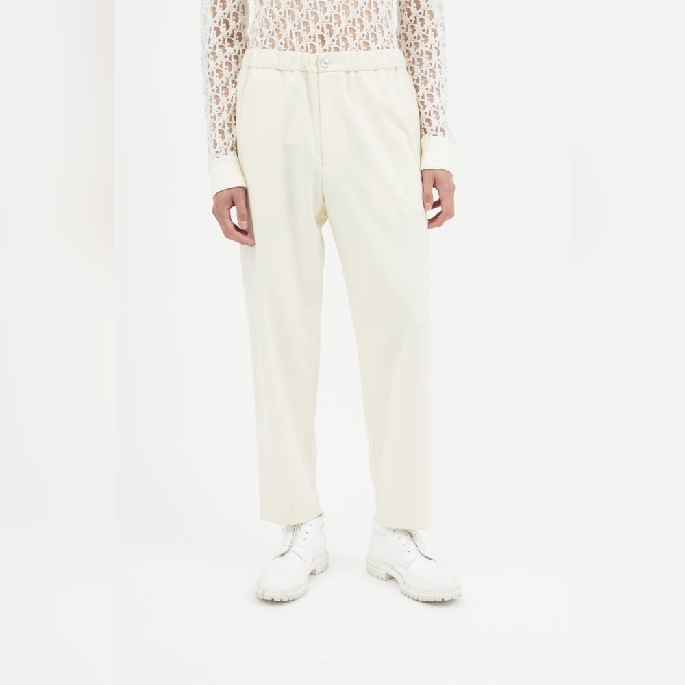 Jil Sander cream wool trousers size 36(52) new no tags